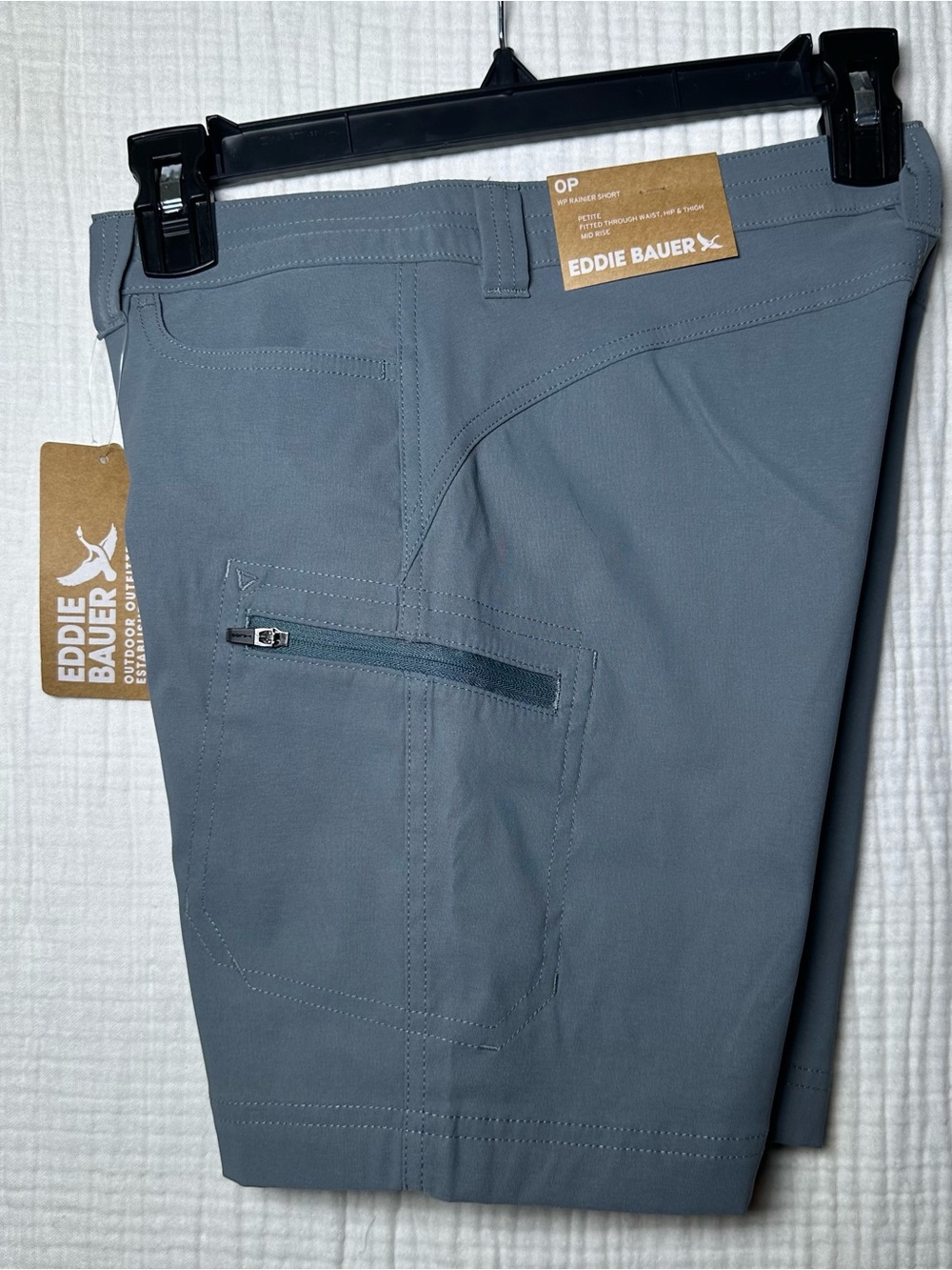 Eddie Bauer Rainier Stretch Utility Shorts Women’s P0-Nylon Blend-UPF50+Graphite